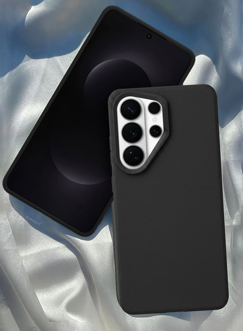 CATANES Samsung Galaxy S26 Ultra 2 Pack Vegan Leather Case - 1 Cover with 1 3D Screen Protector  Slim Fit - Raised Edges for Camera and Screen Protection - Black - Image 2